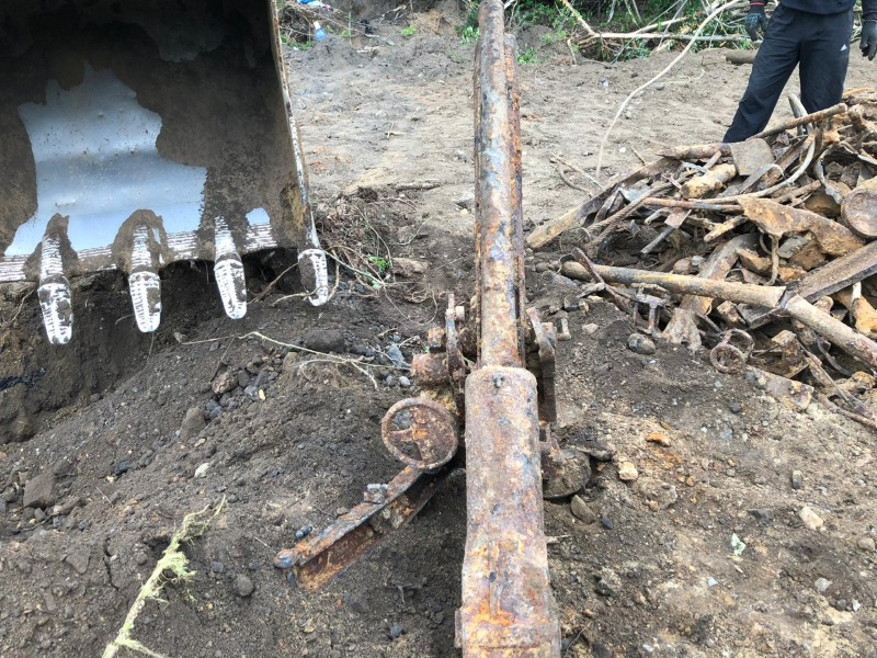 Нижний Тагил. В конце июне 2019 г. при копке металлолома была найдена итальянская 47-мм противотанковая пушка Cannone da 47/32 Mod. Фотоархив А. Хлопотов.
