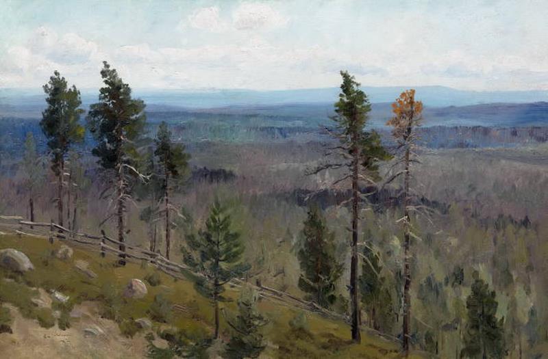 Денисов-Уральский Алексей Кузьмич (1864-1926) , Лес и холмы , 1900-е годы