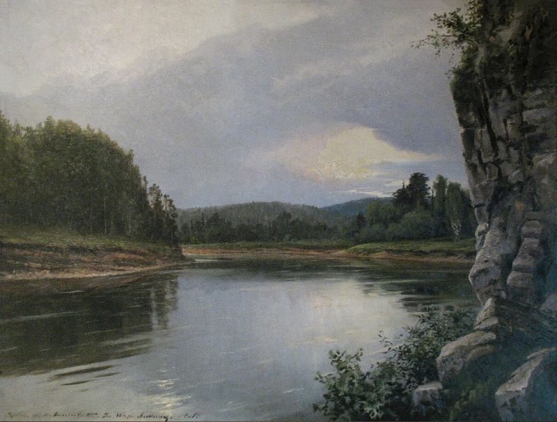Денисов-Уральский "Река Чусовая"1895 г. Объединенный музей писателей Урала. 