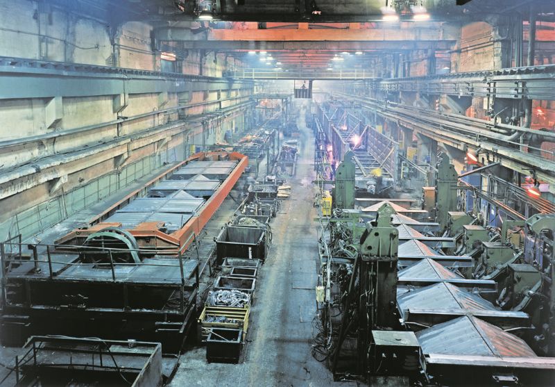 Уралвагонзавод. Главный вагоносборочный конвейер. 1984 год.